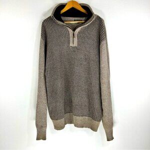 Pronti Men’s Quarter Zip Pullover Sweater. Size 5XL